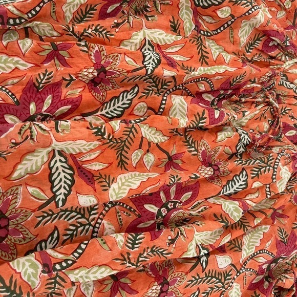 Antik Batik Women's Kalao Floral Long Sleeve Flowy Boho Peasant Blouse Size 40 M - Picture 11 of 16